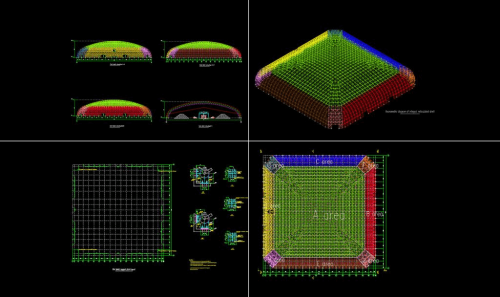 Pre-Mixed Shed Grid Shell Structure Space Frame Feature Image