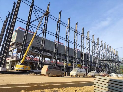Construction of the Main Structure of a Heavy Industrial Steel Structure Plant 5