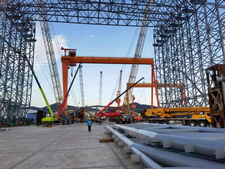 Dalian Shipyard Pipe Truss Project Featured Image