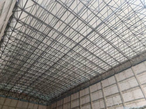 Installation of Space Frame Flat Grid Canteen in Nursing Home 3