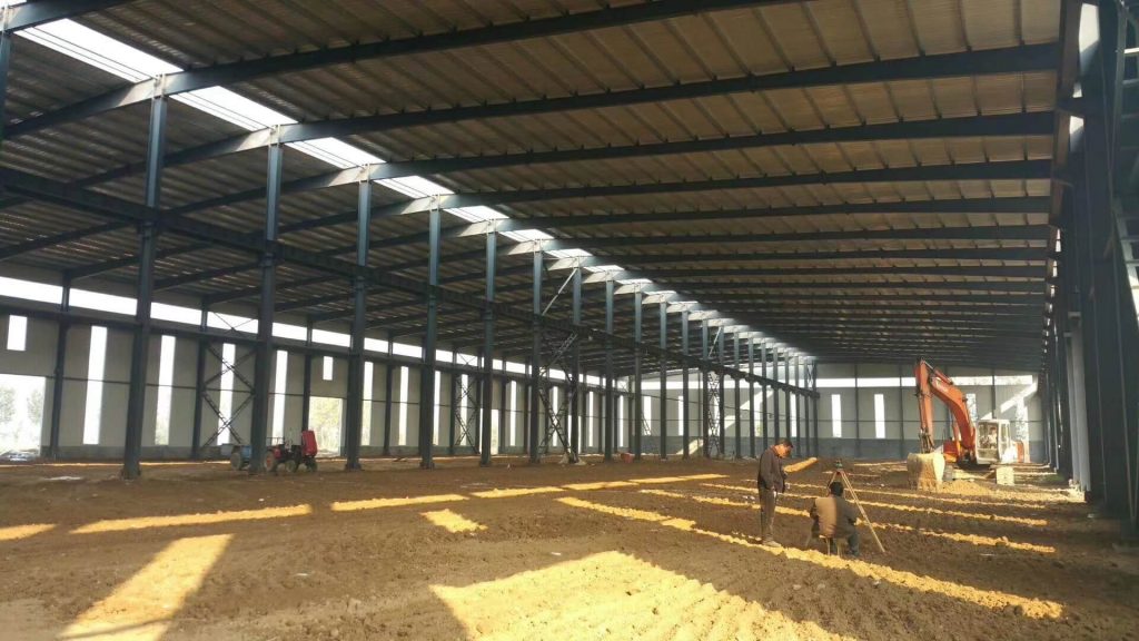 Steel Structure Construction Warehouse Installation Completed 5