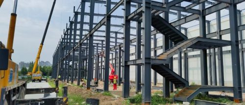 Steel Structure Installation 3
