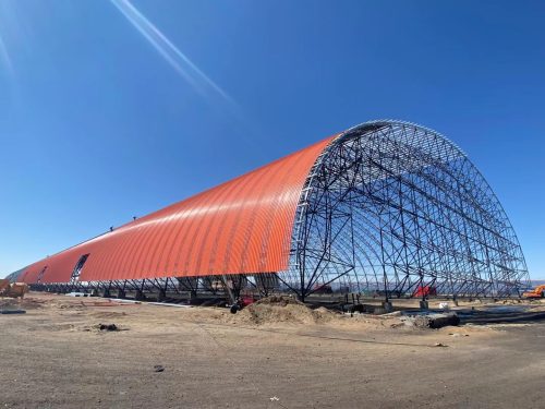 Large-Span Enclosed Coal Storage Shed in Xinjiang (92m Single-Span Steel Structure) Feature Image