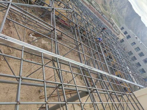 Installation of Space Frame Flat Grid Canteen in Nursing Home Feature Image